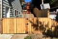 6 ft cedar privacy fence gate end #2
