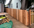 5 ft cedar property line fence