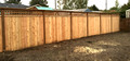 7 ft cedar privacy fence with lattice trim detail #2