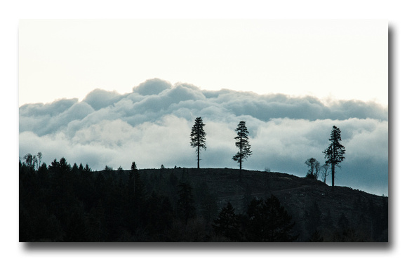 Scoggins Valley Ridge with Clouds #1