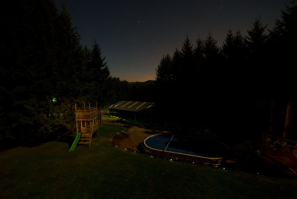backyard moon glow