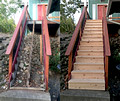 deck stairs rebuild