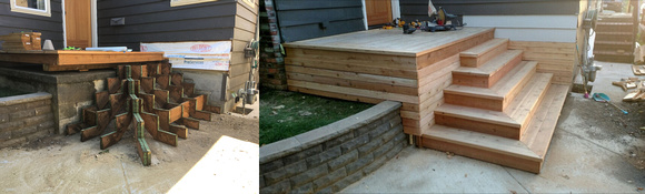 Stairs added to existing deck #2