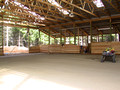 60 x 135 riding arena inside view with footing